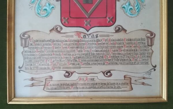 Heraldic coat of arms picture for surname NAVAS. 1987 - Image 3