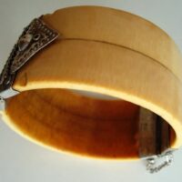 Ivory and silver bracelet/bracelet, ca. 1798