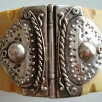 Ivory and silver bracelet/bracelet, ca. 1798 - Image 4