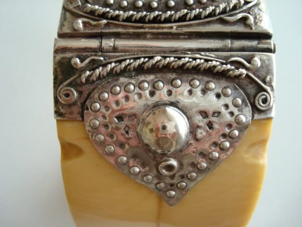 Ivory and silver bracelet/bracelet, ca. 1798 - Image 7