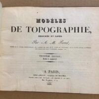 1831 Models of Topography. Perrot. Original French
