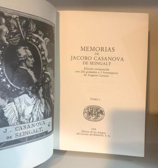Memoirs of J. Casanova. 6 volumes, complete works. Bibliophile's Circle - Image 3