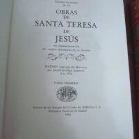 Works of Saint Teresa of Jesus. Bibliophile Circle. 2 volumes. 1982 - Image 2