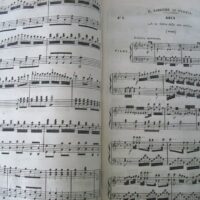 1880 Partituras para piano: El barbero de Sevilla y La straniera. Ca. 1880 - Imagen 4