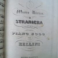 1880 Partituras para piano: El barbero de Sevilla y La straniera. Ca. 1880 - Imagen 5