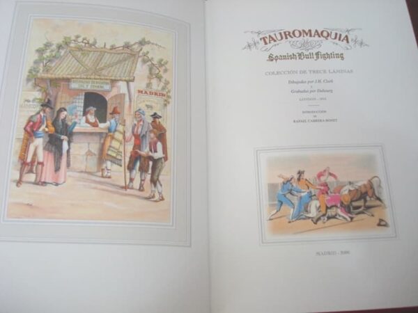 Tauromaquia. Spanish Bull Fighting. Clark y Dubourg. Londres 1813 - Imagen 2