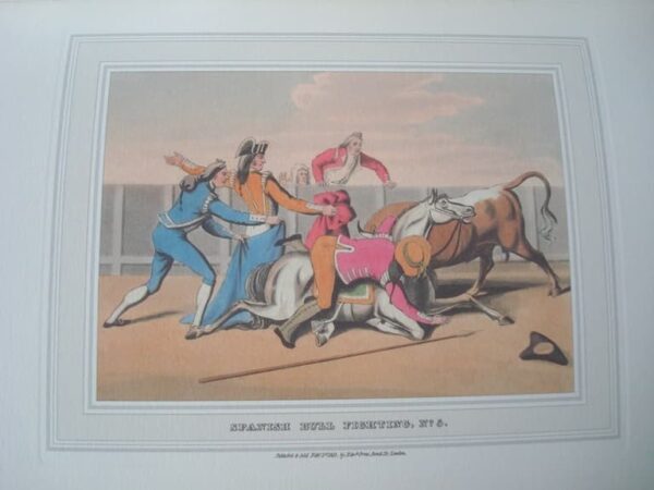 Tauromaquia. Spanish Bull Fighting. Clark y Dubourg. Londres 1813 - Imagen 6