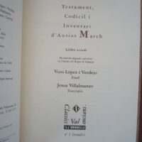 Testament, Codicil i Inventari d’Ausias March, s. XV - Imagen 2