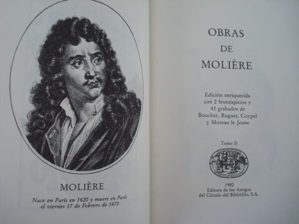 Works by Moliere. 2 volumes. 1980 Circle of the Bibliophile - Image 4